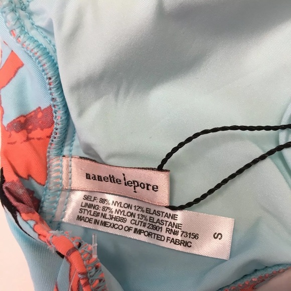 Nanette Lepore Blue Bell Bikini Swim Top - Picture 5 of 5